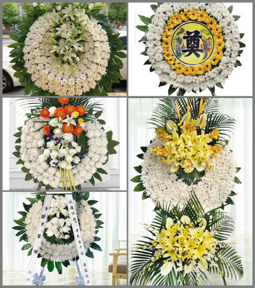 广东韶关市南雄市坪田镇新圩村花圈速递